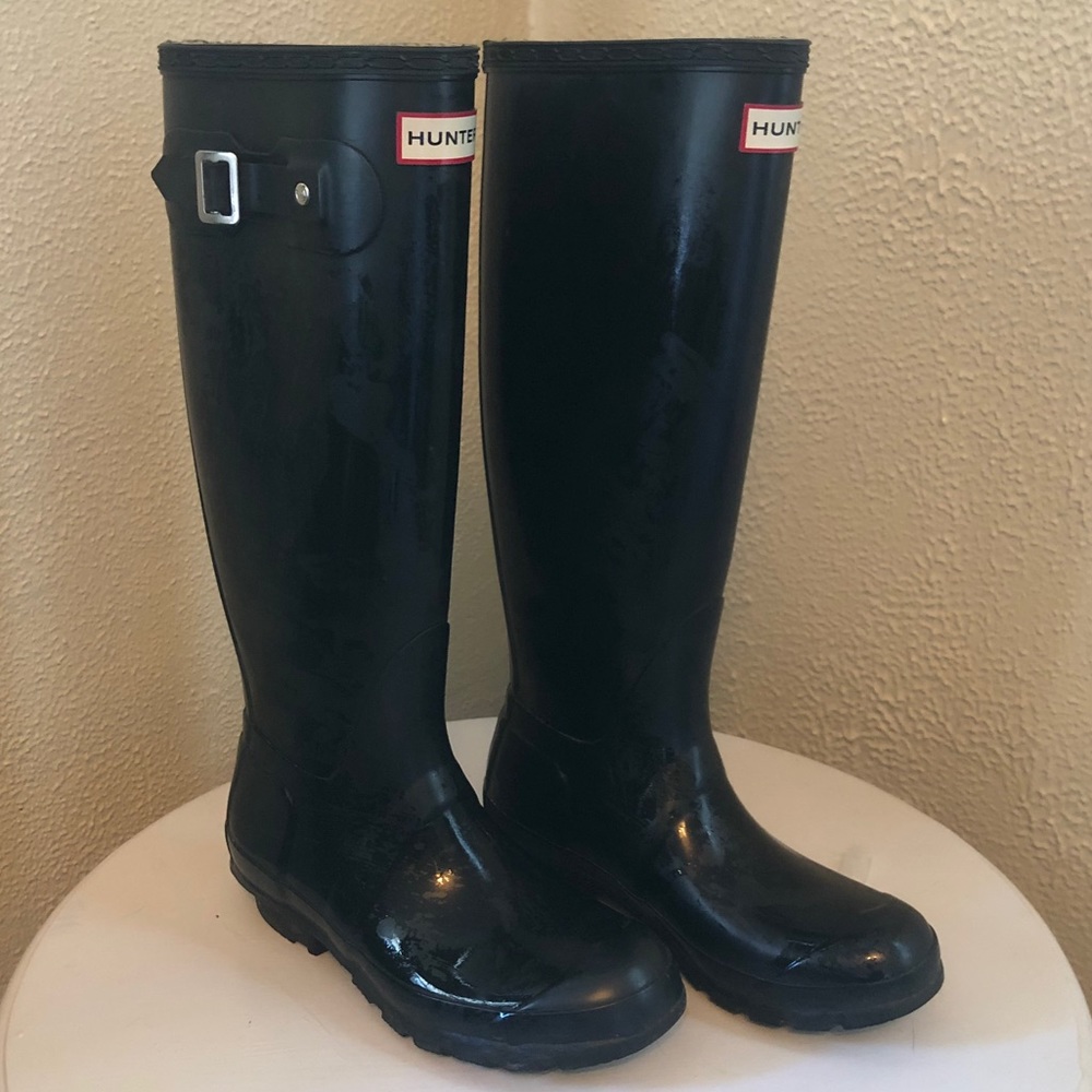 Hunter Original Tall Black Boots